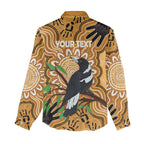 Personalised Australia Magpie NAIDOC Week 2026 Women Casual Shirt 50 Years of Deadly Aboriginal Art