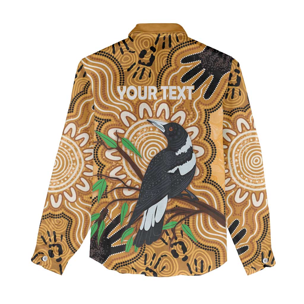 Personalised Australia Magpie NAIDOC Week 2026 Women Casual Shirt 50 Years of Deadly Aboriginal Art