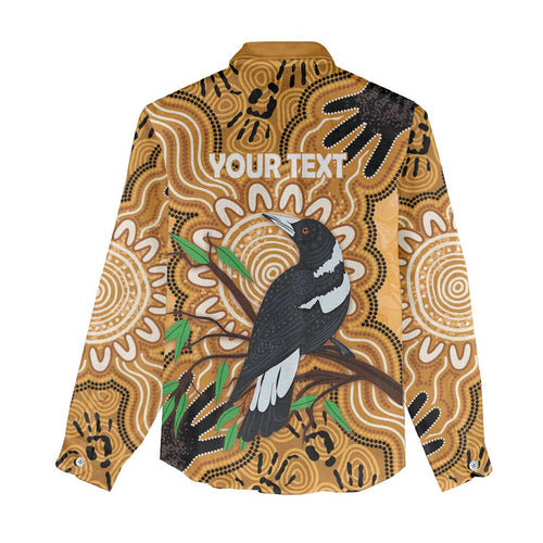 Personalised Australia Magpie NAIDOC Week 2026 Women Casual Shirt 50 Years of Deadly Aboriginal Art