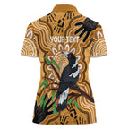 Personalised Australia Magpie NAIDOC Week 2026 Women Polo Shirt 50 Years of Deadly Aboriginal Art