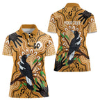 Personalised Australia Magpie NAIDOC Week 2026 Women Polo Shirt 50 Years of Deadly Aboriginal Art