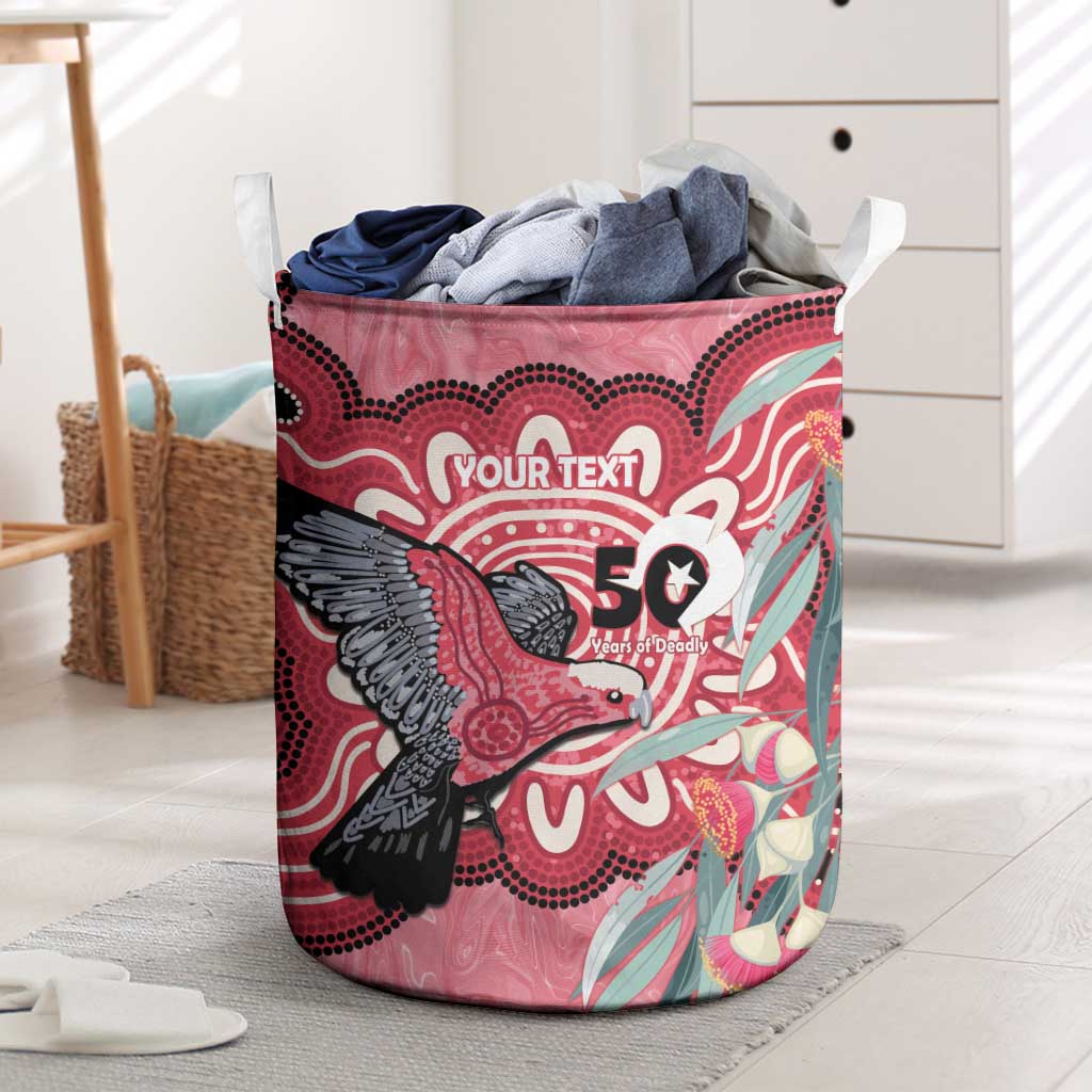 Personalised Australia Galah NAIDOC Week 2026 Laundry Basket 50 Years of Deadly Aboriginal Art
