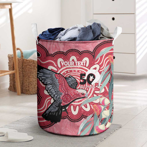 Personalised Australia Galah NAIDOC Week 2026 Laundry Basket 50 Years of Deadly Aboriginal Art