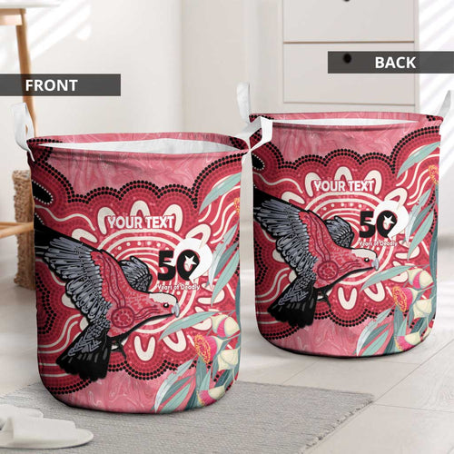 Personalised Australia Galah NAIDOC Week 2026 Laundry Basket 50 Years of Deadly Aboriginal Art