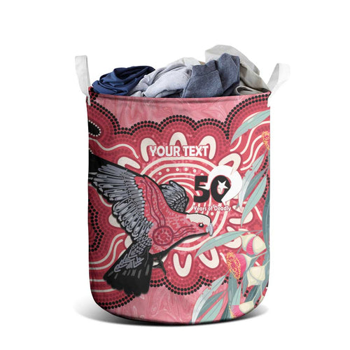 Personalised Australia Galah NAIDOC Week 2026 Laundry Basket 50 Years of Deadly Aboriginal Art