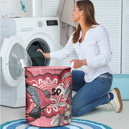 Personalised Australia Galah NAIDOC Week 2026 Laundry Basket 50 Years of Deadly Aboriginal Art