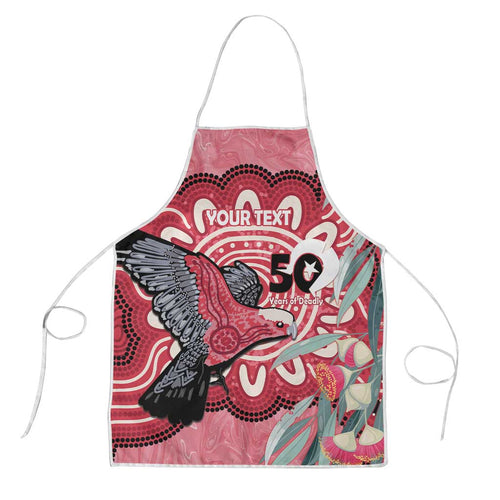 Personalised Australia Galah NAIDOC Week 2026 Apron 50 Years of Deadly Aboriginal Art