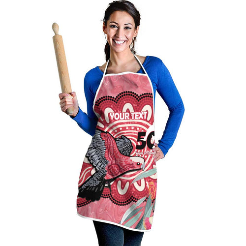 Personalised Australia Galah NAIDOC Week 2026 Apron 50 Years of Deadly Aboriginal Art