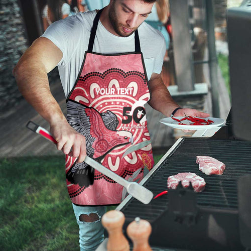 Personalised Australia Galah NAIDOC Week 2026 Apron 50 Years of Deadly Aboriginal Art