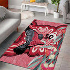 Personalised Australia Galah NAIDOC Week 2026 Area Rug 50 Years of Deadly Aboriginal Art