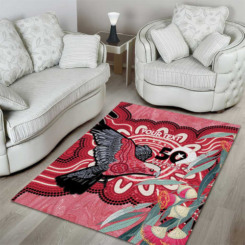 Personalised Australia Galah NAIDOC Week 2026 Area Rug 50 Years of Deadly Aboriginal Art