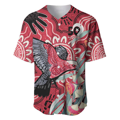 Personalised Australia Galah NAIDOC Week 2026 Baseball Jersey 50 Years of Deadly Aboriginal Art