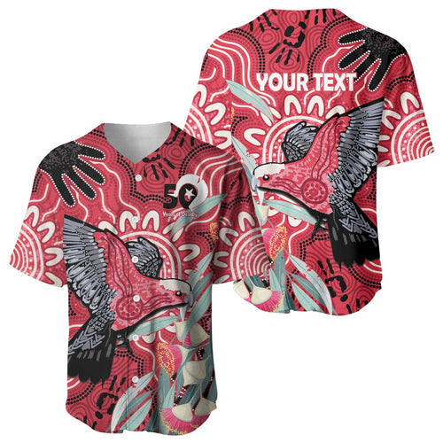 Personalised Australia Galah NAIDOC Week 2026 Baseball Jersey 50 Years of Deadly Aboriginal Art
