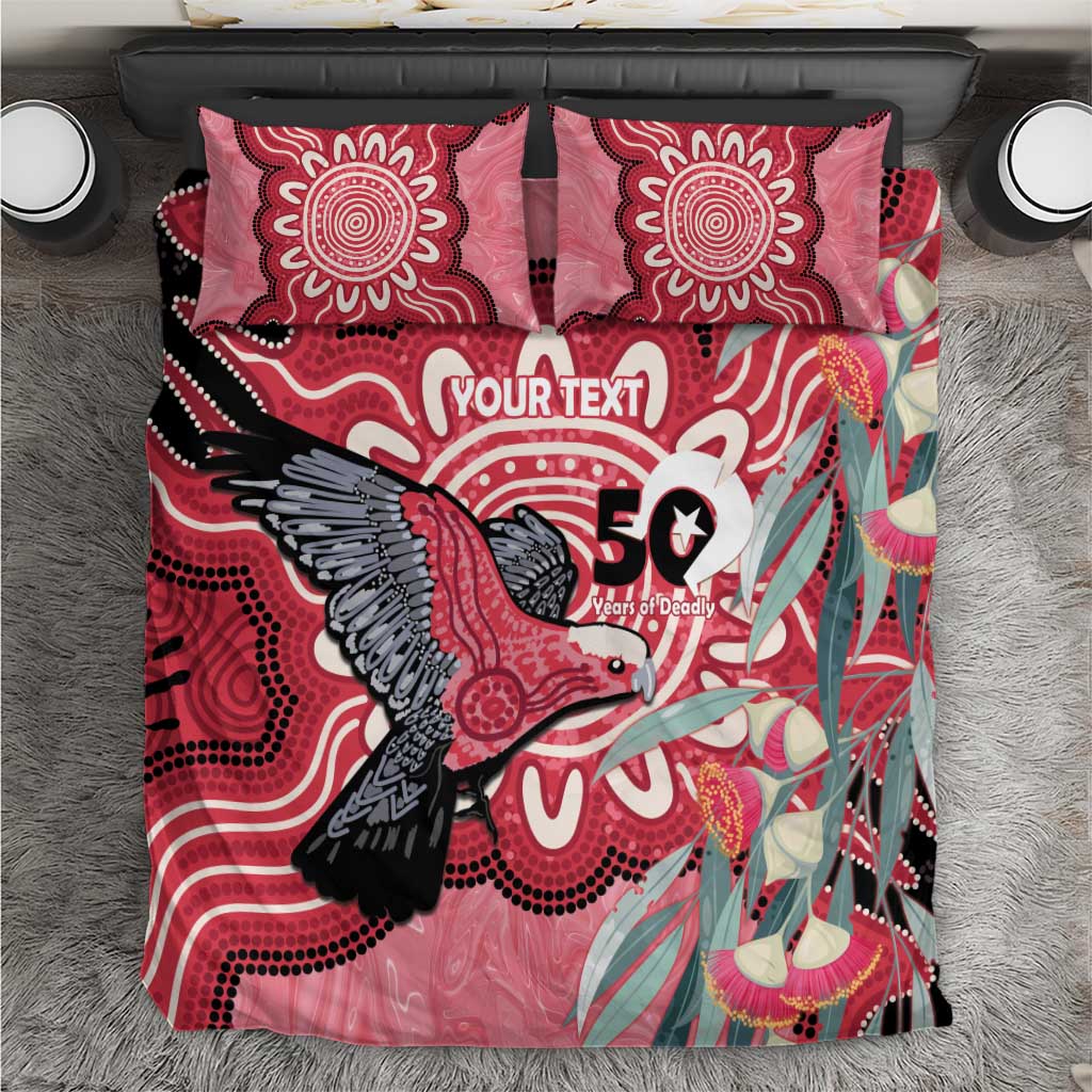 Personalised Australia Galah NAIDOC Week 2026 Bedding Set 50 Years of Deadly Aboriginal Art