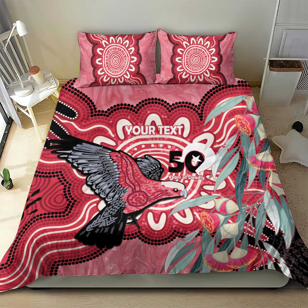 Personalised Australia Galah NAIDOC Week 2026 Bedding Set 50 Years of Deadly Aboriginal Art