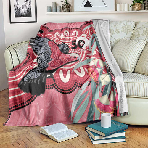 Personalised Australia Galah NAIDOC Week 2026 Blanket 50 Years of Deadly Aboriginal Art