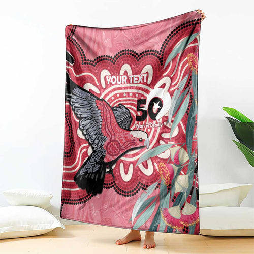 Personalised Australia Galah NAIDOC Week 2026 Blanket 50 Years of Deadly Aboriginal Art