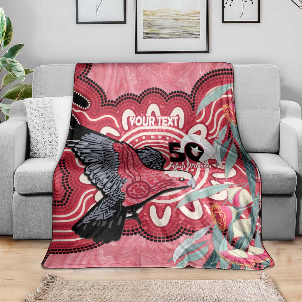 Personalised Australia Galah NAIDOC Week 2026 Blanket 50 Years of Deadly Aboriginal Art