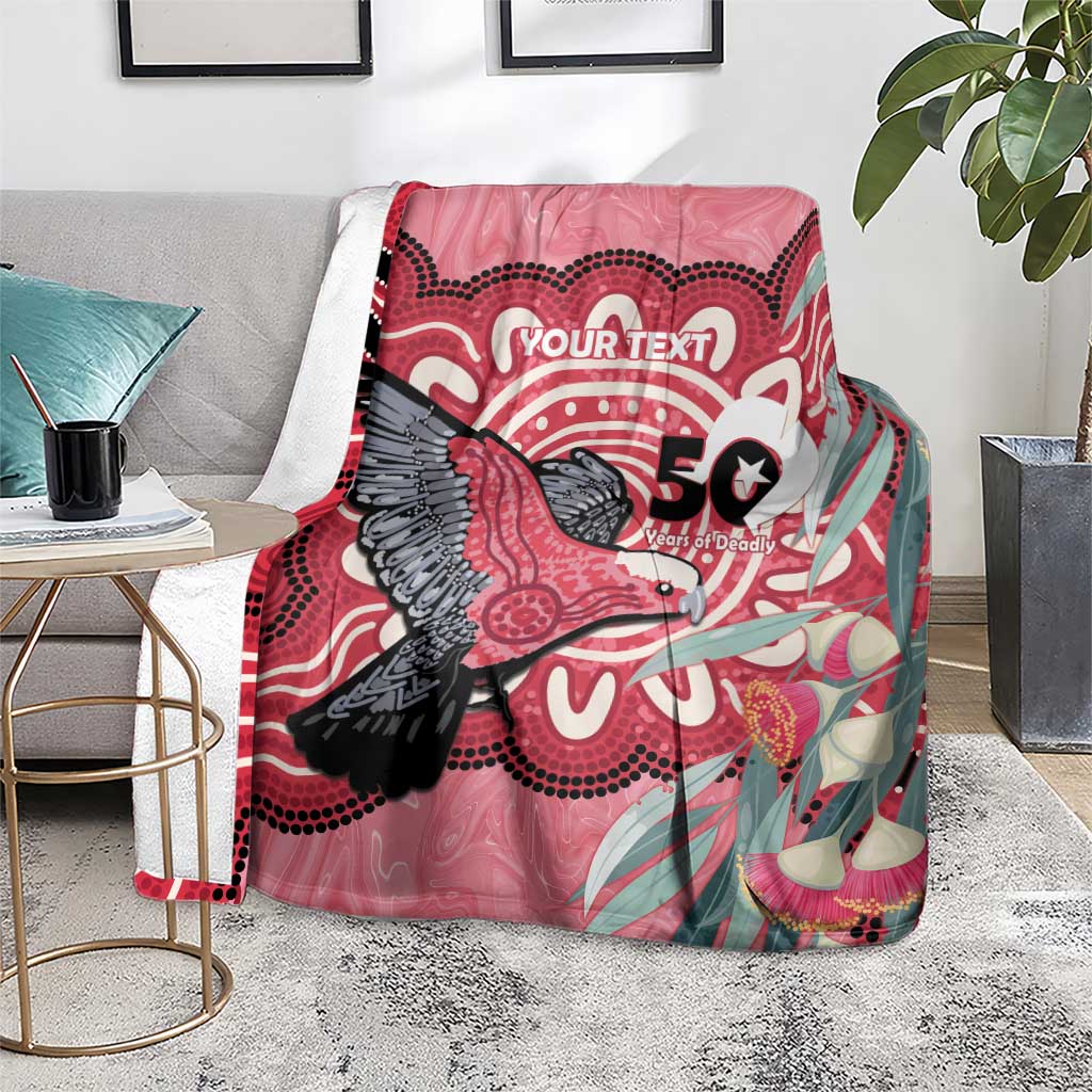 Personalised Australia Galah NAIDOC Week 2026 Blanket 50 Years of Deadly Aboriginal Art