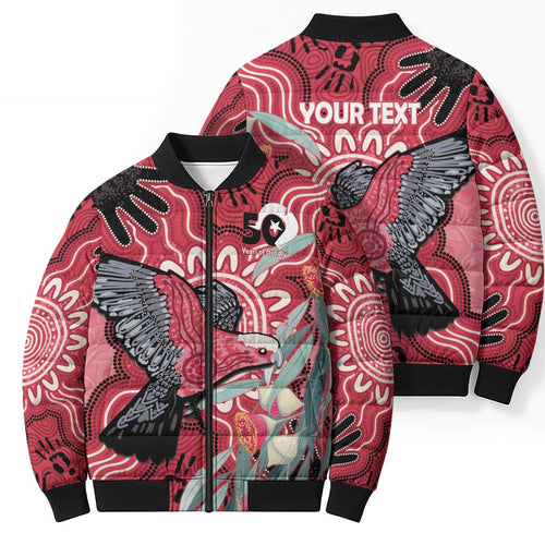 Personalised Australia Galah NAIDOC Week 2026 Bomber Puffer Jacket 50 Years of Deadly Aboriginal Art
