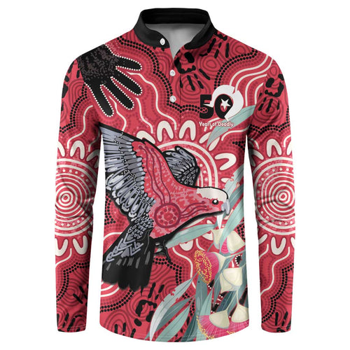Personalised Australia Galah NAIDOC Week 2026 Button Sweatshirt 50 Years of Deadly Aboriginal Art