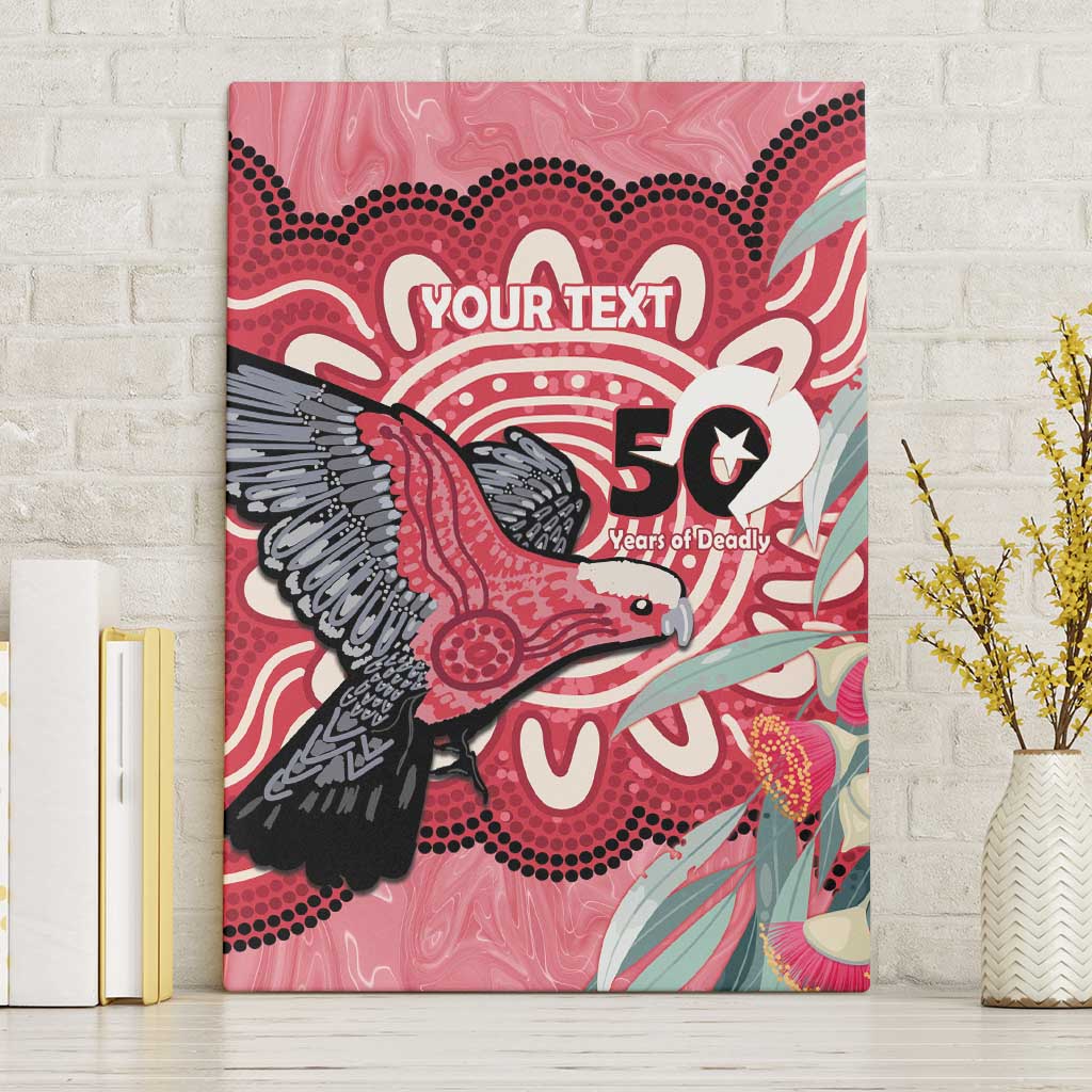 Personalised Australia Galah NAIDOC Week 2026 Canvas Wall Art 50 Years of Deadly Aboriginal Art