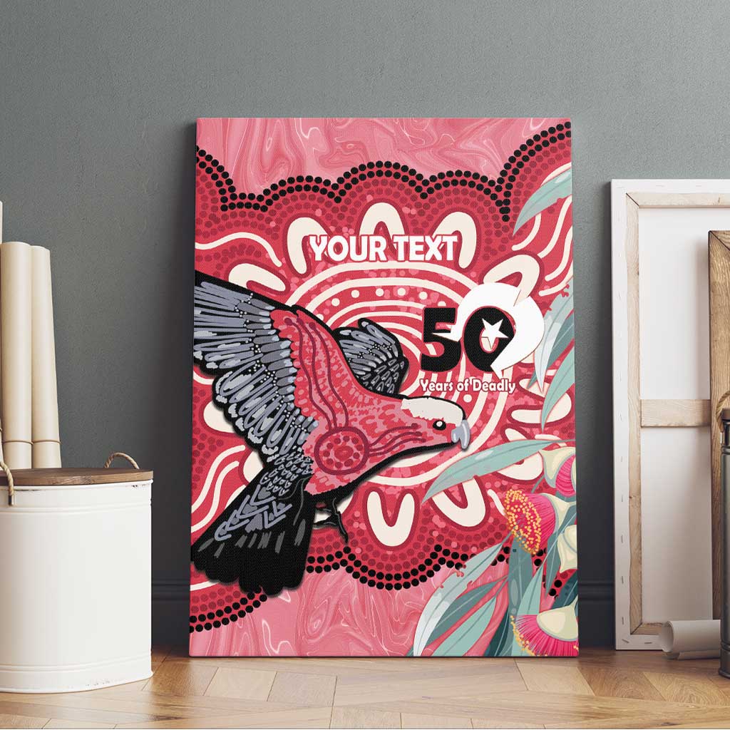 Personalised Australia Galah NAIDOC Week 2026 Canvas Wall Art 50 Years of Deadly Aboriginal Art