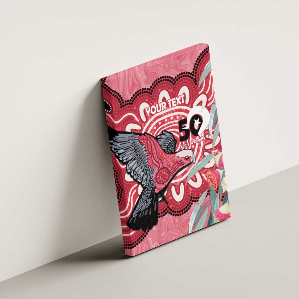 Personalised Australia Galah NAIDOC Week 2026 Canvas Wall Art 50 Years of Deadly Aboriginal Art