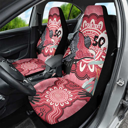 Personalised Australia Galah NAIDOC Week 2026 Car Seat Cover 50 Years of Deadly Aboriginal Art