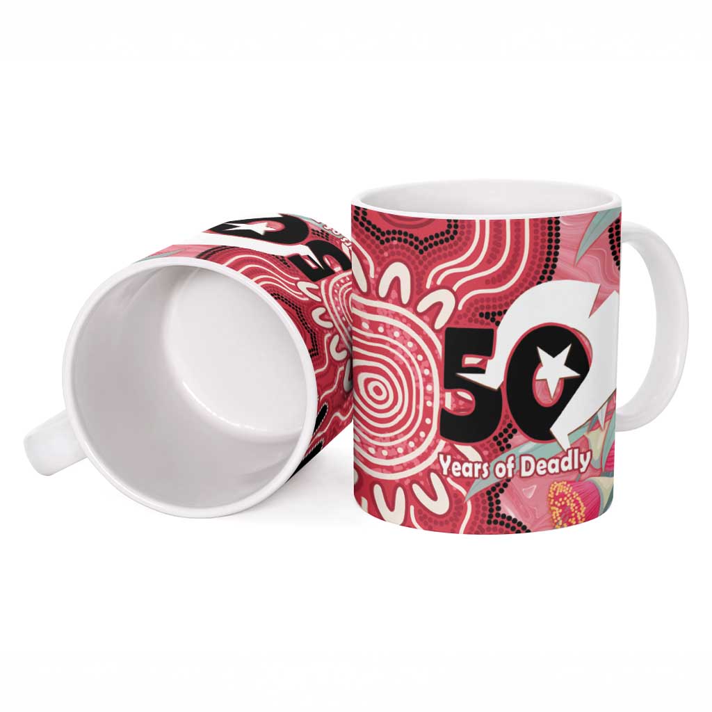 Personalised Australia Galah NAIDOC Week 2026 Ceramic Mug 50 Years of Deadly Aboriginal Art