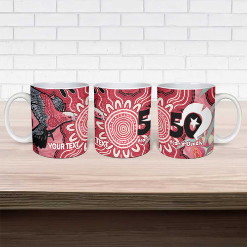Personalised Australia Galah NAIDOC Week 2026 Ceramic Mug 50 Years of Deadly Aboriginal Art