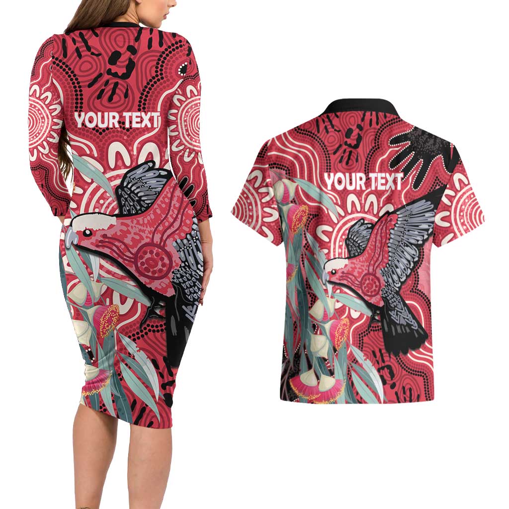 Personalised Australia Galah NAIDOC Week 2026 Couples Matching Long Sleeve Bodycon Dress and Hawaiian Shirt 50 Years of Deadly Aboriginal Art