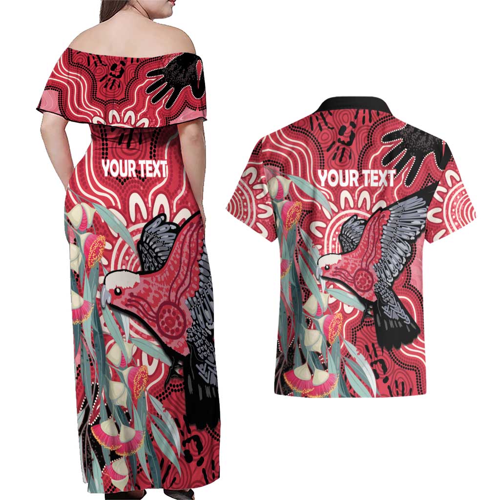 Personalised Australia Galah NAIDOC Week 2026 Couples Matching Off Shoulder Maxi Dress and Hawaiian Shirt 50 Years of Deadly Aboriginal Art