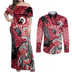 Personalised Australia Galah NAIDOC Week 2026 Couples Matching Off Shoulder Maxi Dress and Long Sleeve Button Shirt 50 Years of Deadly Aboriginal Art