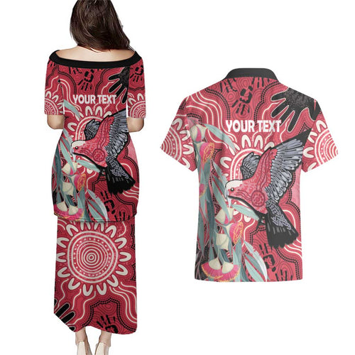 Personalised Australia Galah NAIDOC Week 2026 Couples Matching Puletasi and Hawaiian Shirt 50 Years of Deadly Aboriginal Art