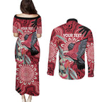 Personalised Australia Galah NAIDOC Week 2026 Couples Matching Puletasi and Long Sleeve Button Shirt 50 Years of Deadly Aboriginal Art
