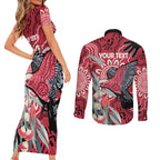 Personalised Australia Galah NAIDOC Week 2026 Couples Matching Short Sleeve Bodycon Dress and Long Sleeve Button Shirt 50 Years of Deadly Aboriginal Art