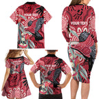 Personalised Australia Galah NAIDOC Week 2026 Family Matching Long Sleeve Bodycon Dress and Hawaiian Shirt 50 Years of Deadly Aboriginal Art
