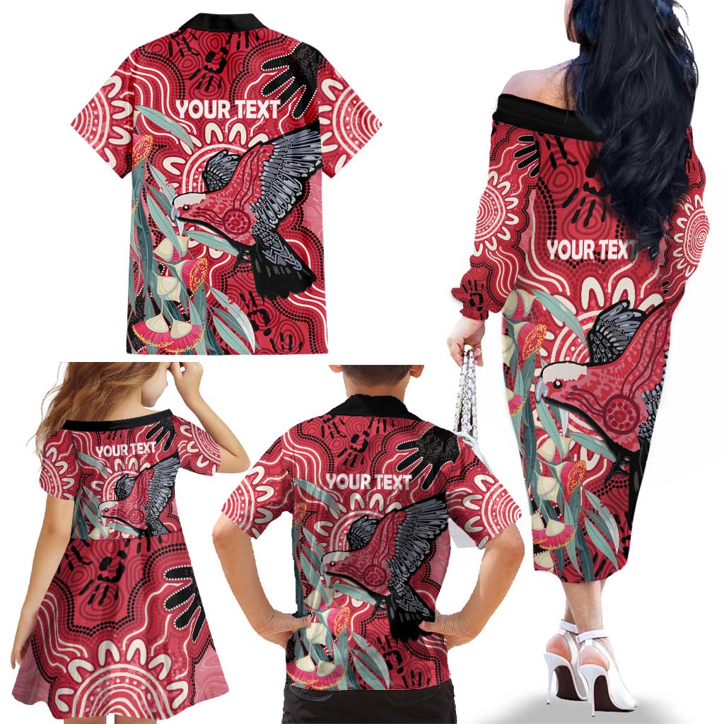Personalised Australia Galah NAIDOC Week 2026 Family Matching Off The Shoulder Long Sleeve Dress and Hawaiian Shirt 50 Years of Deadly Aboriginal Art