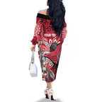 Personalised Australia Galah NAIDOC Week 2026 Family Matching Off The Shoulder Long Sleeve Dress and Hawaiian Shirt 50 Years of Deadly Aboriginal Art