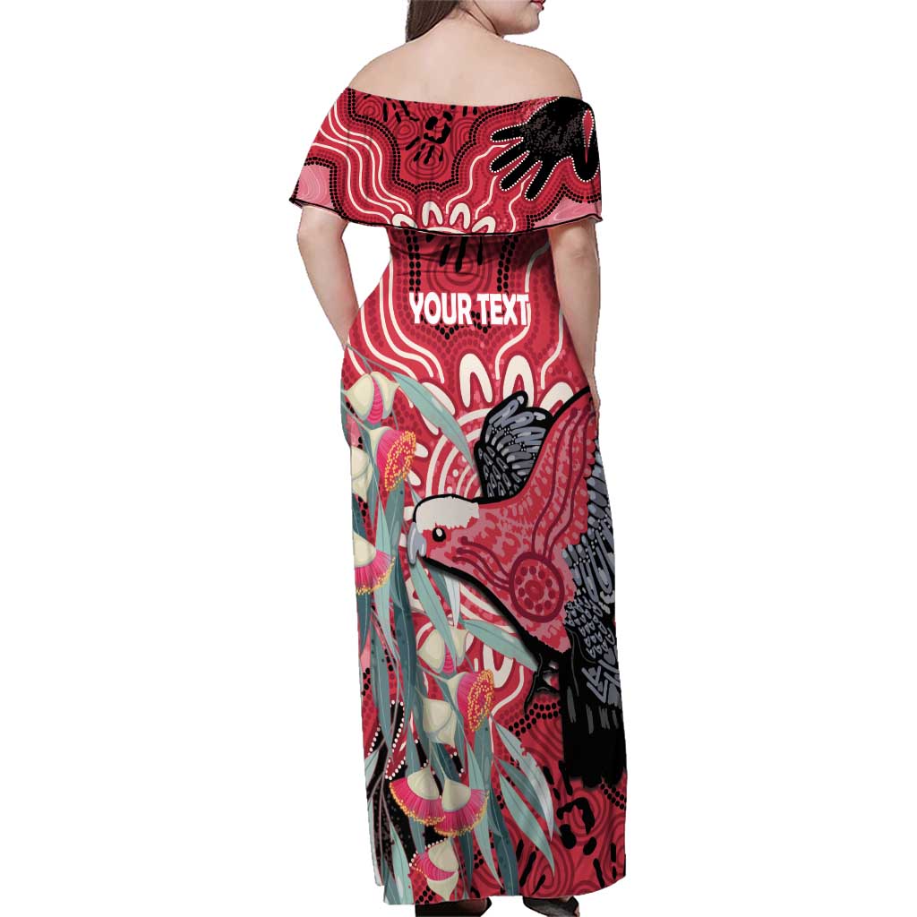 Personalised Australia Galah NAIDOC Week 2026 Family Matching Off Shoulder Maxi Dress and Hawaiian Shirt 50 Years of Deadly Aboriginal Art