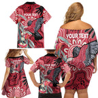 Personalised Australia Galah NAIDOC Week 2026 Family Matching Off Shoulder Short Dress and Hawaiian Shirt 50 Years of Deadly Aboriginal Art