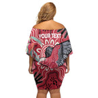 Personalised Australia Galah NAIDOC Week 2026 Family Matching Off Shoulder Short Dress and Hawaiian Shirt 50 Years of Deadly Aboriginal Art
