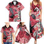 Personalised Australia Galah NAIDOC Week 2026 Family Matching Summer Maxi Dress and Hawaiian Shirt 50 Years of Deadly Aboriginal Art