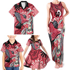 Personalised Australia Galah NAIDOC Week 2026 Family Matching Tank Maxi Dress and Hawaiian Shirt 50 Years of Deadly Aboriginal Art