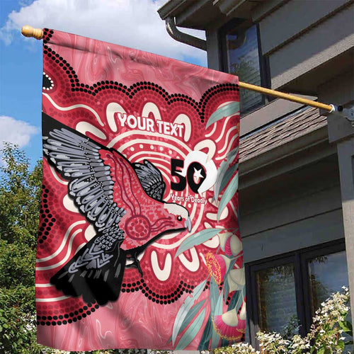 Personalised Australia Galah NAIDOC Week 2026 Garden Flag 50 Years of Deadly Aboriginal Art