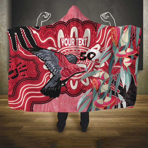 Personalised Australia Galah NAIDOC Week 2026 Hooded Blanket 50 Years of Deadly Aboriginal Art