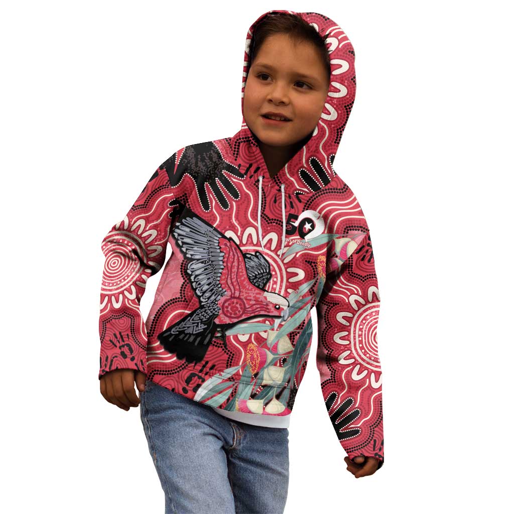 Personalised Australia Galah NAIDOC Week 2026 Kid Hoodie 50 Years of Deadly Aboriginal Art