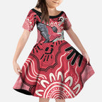 Personalised Australia Galah NAIDOC Week 2026 Kid Short Sleeve Dress 50 Years of Deadly Aboriginal Art