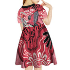 Personalised Australia Galah NAIDOC Week 2026 Kid Short Sleeve Dress 50 Years of Deadly Aboriginal Art